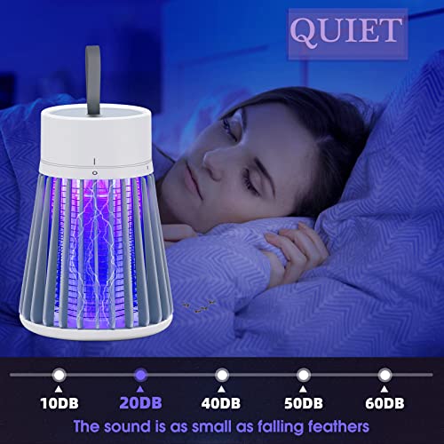 YOOYHHOME Mosquito Zapper, Rechargeable Bug Zapper with Safety Grid for Home and Camping, USB Charging Cordless Design, Pu...