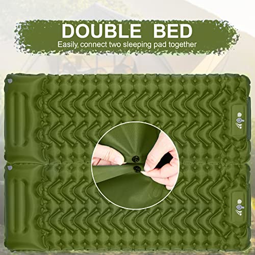 MOXILS Sleeping Pad, Ultralight Inflatable Sleeping Pad for Camping, Built-in Pump, Ultimate for Camping, Hiking, Airpad, ...