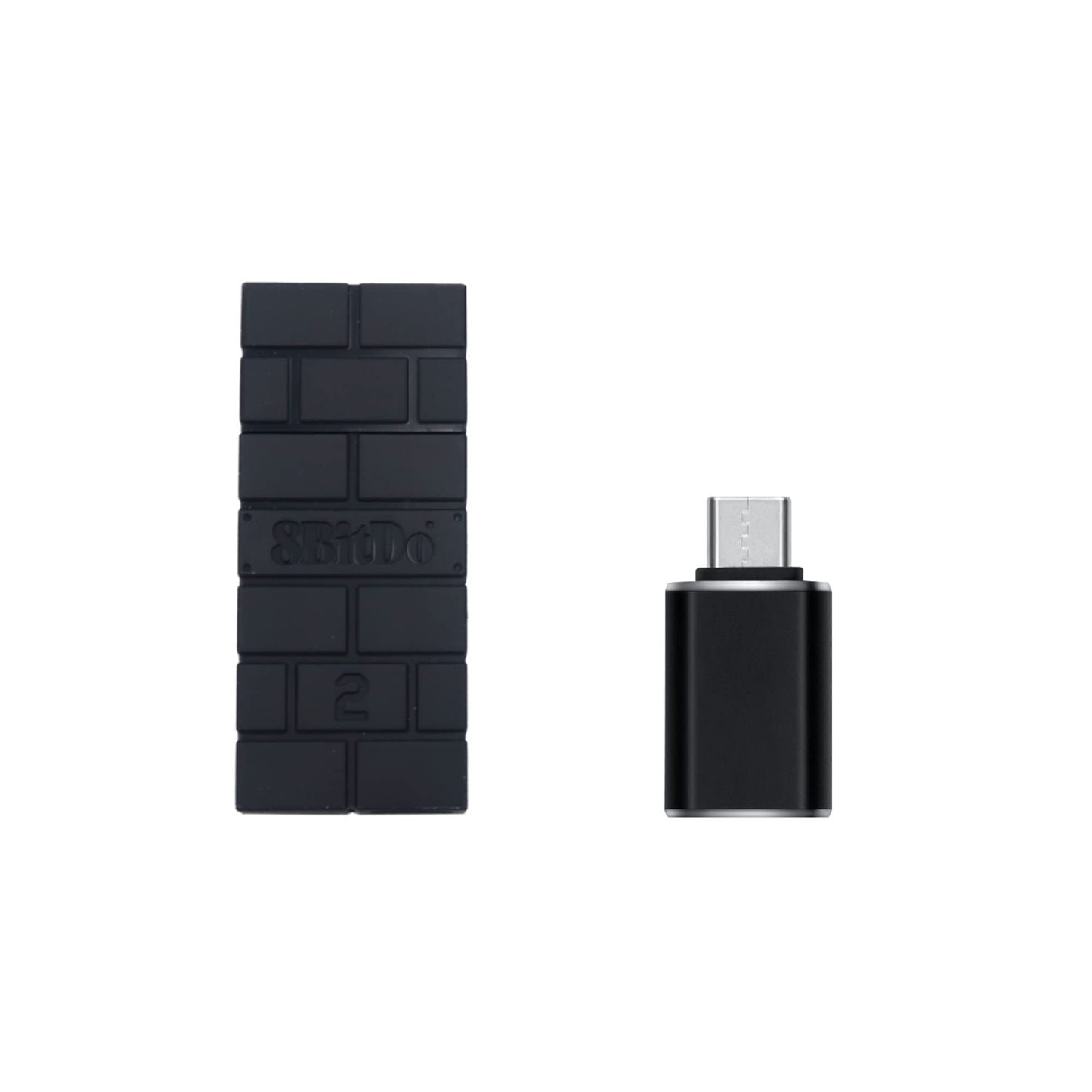 Mcbazel 8Bitdo Wireless USB Adapter 2 with OTG for PS5, Switch OLED, Switch2,Windows, macOS, Raspberry Pi, Xbox Series X/S, Swit