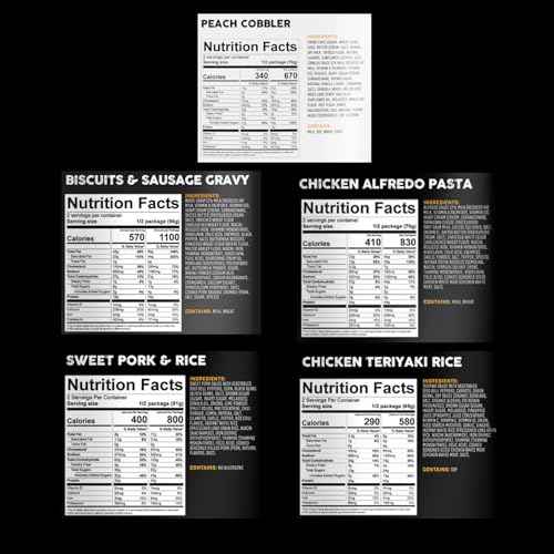 Peak Refuel Bulk Meal Packs | 100% Real Meat | Premium Freeze-Dried Meals for Backpacking, Camping & Survival | MRE Emergency Food (Outdoor Meal Box)