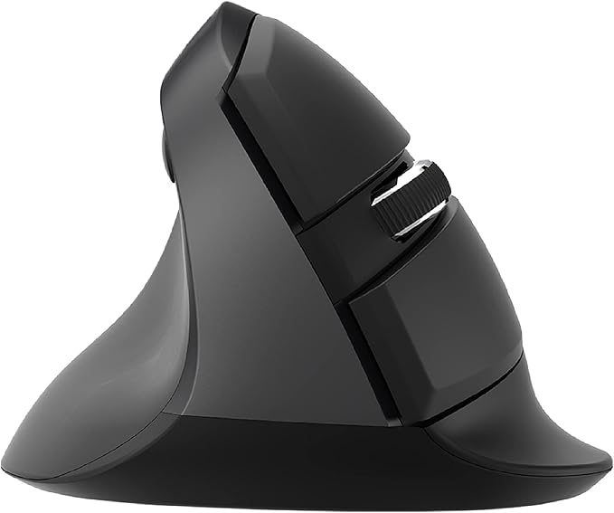 J-Tech Digital Ergonomic Left Hand Mouse with Wireless Connection, AA Battery, 2.4GHz Nano Transceiver, 800, 1200, 1600, 2...