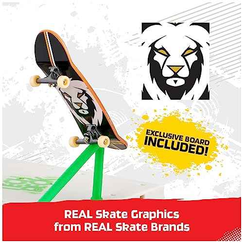 Tech Deck, Nyjah Skatepark X-Connect Park Creator, Massive Customizable Skatepark Ramp Set with Exclusive Fingerboard, Kids Toy for Ages 6 and up