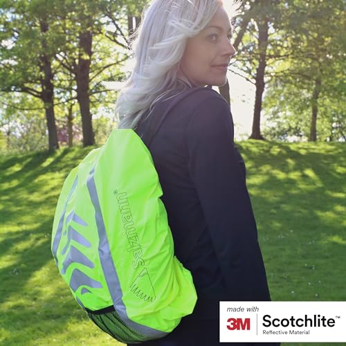 Salzmann 3M Reflective Backpack Cover | High Visibility, Waterproof & Weatherproof | Ideal for Cycling, Running & Hiking
