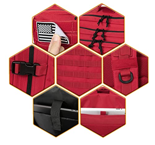 QT&QY 45L Tactical backpack & Tactical Toiletry Bag