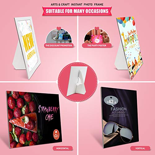 Lineco 25 Pack Cardboard Easel Backs 15 Inch, Self Stick Stand Display Signs, Canvas, Photographs, Brochures, Posters, Art...