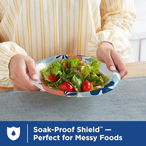 Dixie Medium Paper Plates, 8.5 Inch, 90 Count, 2X Stronger*, Microwave-Safe, Soak-Proof, Cut Resistant, Disposable Plates ...