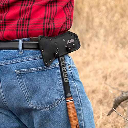 ESTWING Tomahawk Axe - 16.25" Lightweight Hatchet with Forged Steel Construction & Genuine Leather Grip - ETA