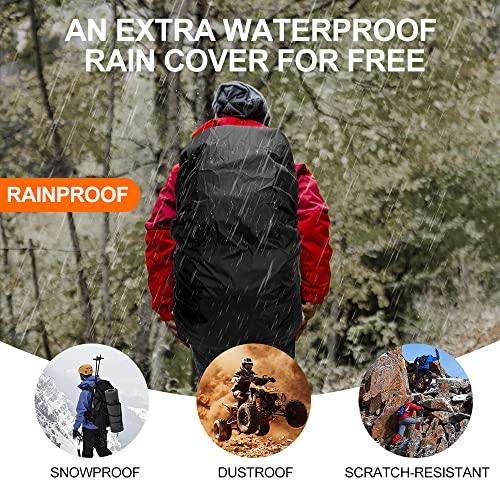 INOXTO 35L/40L Hiking Backpack, Camping Backpack with Waterproof Rain Cover for Men, Outdoor Sport Travel Daypack for Clim...
