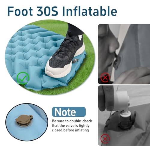 QEZER Mummy Sleeping Bag with Sleeping pad and Pillow
