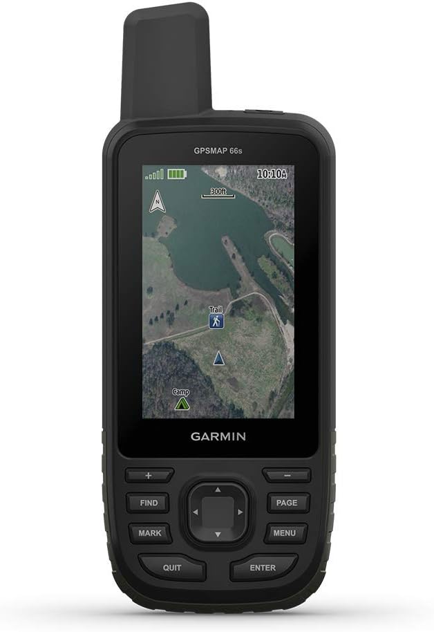 Garmin GPSMAP 66s, Handheld Hiking GPS with 3” Color Display and GPS/GLONASS/Galileo Support (Renewed)