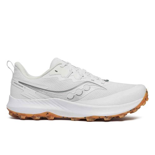 Saucony Men's Peregrine 14 Hiking Shoe, Fog/Gum, 7