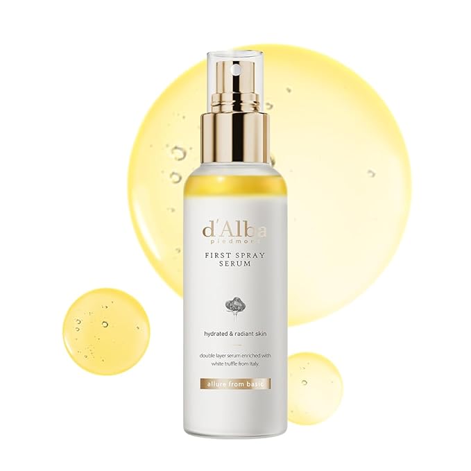 d'alba Piedmont Italian White Truffle First Spray Serum, Vegan Skin Care, Light-weight Face Moisturizer, Glow Serum for Ra...
