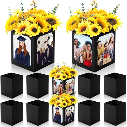 Spiareal 6 Pcs Graduation Box Centerpieces for Table 6/7 Inch Photo Frame Display Congrats Grad Party Favor Gift Picture T...