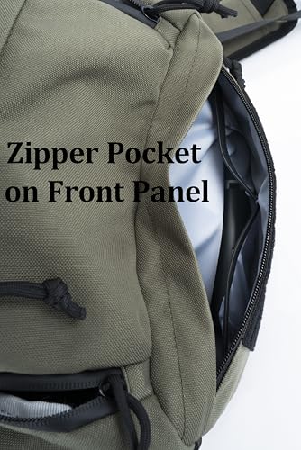 BACKFERRY Tactical Sling Backpack Crossbody EDC Pack MOLLE Satchel Bag for Travel, Work, Camping and Hiking 8Liter