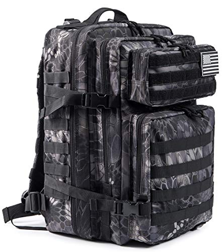 QT&QY 45L Tactical backpack & Tactical Toiletry Bag