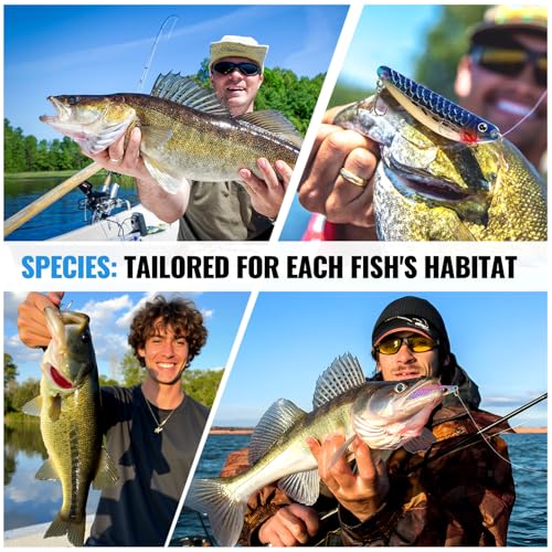 PLUSINNO Fishing Lures Spinner baits for Bass - 16/32 pcs Spinner Lures Kit with Portable Carry Bag, Hard Metal Spinner Ba...