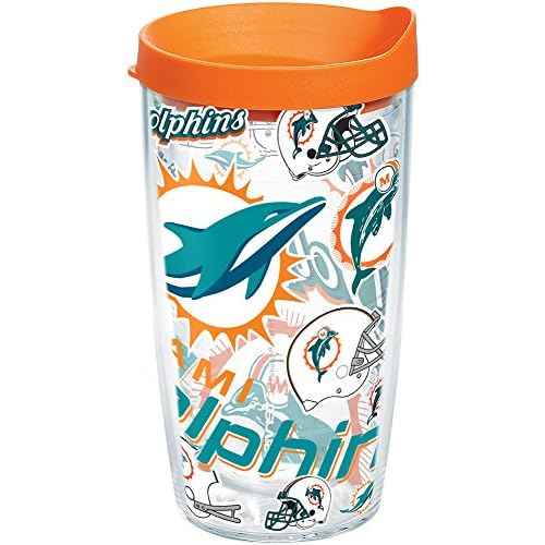Tervis Miami Dolphins All Over Baking Sheet, Clear, 16 oz