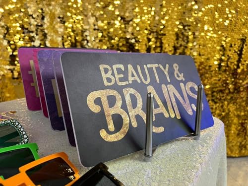 KING Props Photo Booth Props 6 Count Fun Prop Signs Perfect DIY Photo Booth Great Photo Booth. Waterproof Perfect Fun Mult...