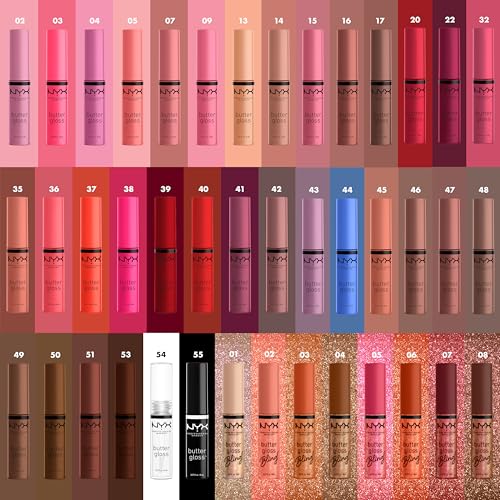 NYX PROFESSIONAL MAKEUP Butter Gloss Bling Lip Gloss, Non Sticky and Shiny Vegan Lip Makeup - Bring The Bling