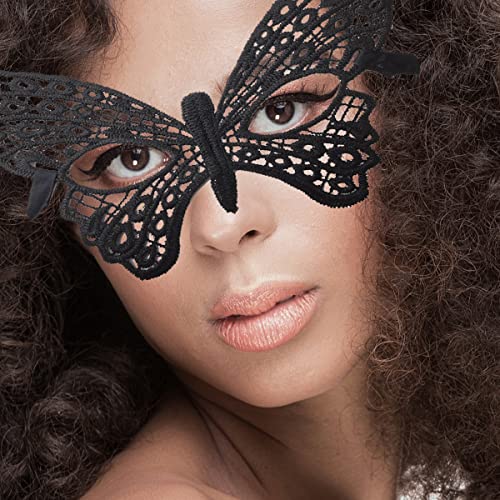 TIHOOD 30PCS Lace Mask Masquerade Venetian Eyemask Halloween Sexy Woman Lace Mask for Halloween Masquerade Carnival Party ...