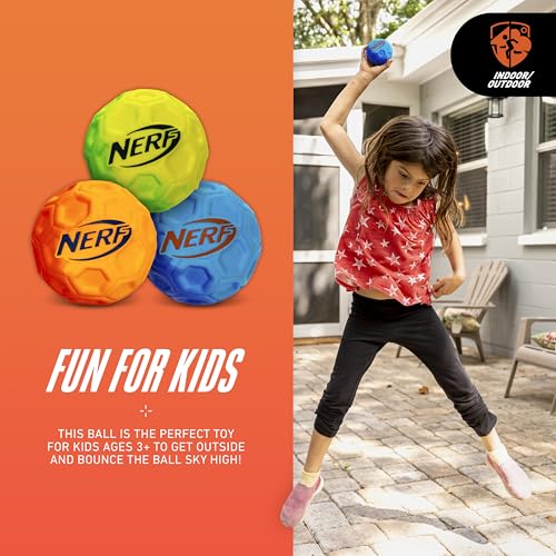 Nerf Extreme High Bounce Ball - Kids Bouncy Ball for Games + Sports - Indoor + Outdoor Fun - Durable + Lightweight Kids To...