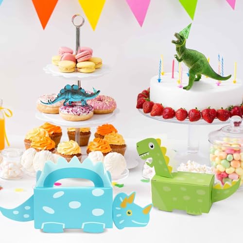 LAEYIAP 24 Packs Dinosaur Favor Boxes for Birthday,Dino Party Candy Box Dinosaur Party Loot Treat Box Dino Candy Paper Box...