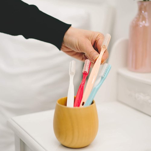 Collis Curve - Soft 3 Sided Toothbrush - Orthodontic Toothbrushes - Soft Bristle Toothbrush for Sensitive Gums, Bleeding Gums, Braces, Autistic, Adults and Children's Over 13 Years (Pack 12)