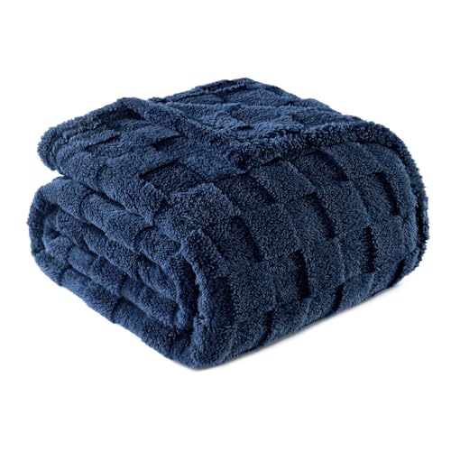 Exclusivo Mezcla Fleece Throw Blanket for Couch,Super Soft and Warm Lightweight Checkered Pattern Blankets for All Season...