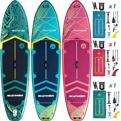 Skatinger Meteor Bundle｜11'6"x35" Super Wide Inflatable Stand Up Paddle Boards, All Accessories3, 100L Backpack, Shoulder ...