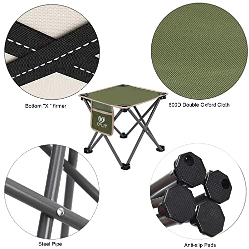 Opliy Camping Stool 2 Pack,Portable Folding Stool for Outdoor Gardening and Beach Hiking Fishing,Foot Stool with Carry Bag...