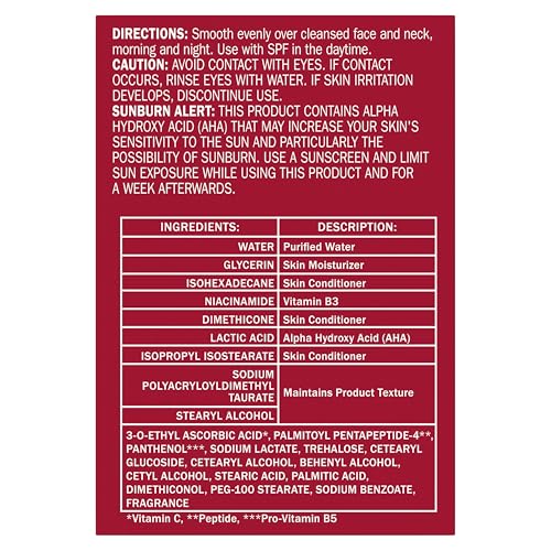 Olay Vitamin C Face Moisturizer, Brightening Cream for Women, Instant Hydration, Evens Tone, Dark Spot & Hyperpigmentation Reduction, Glowing Skin Care - Niaciniamide, Lactic Acid, 1.7 Oz
