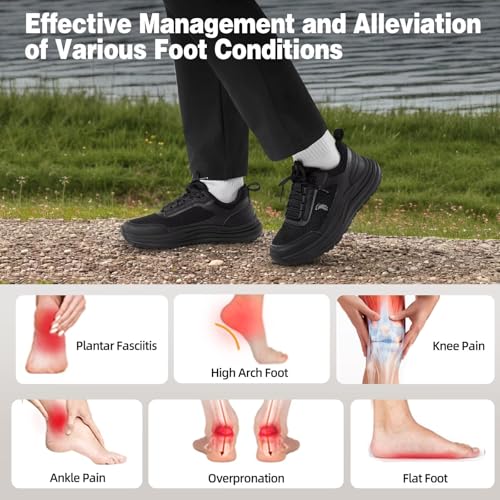 Women's Orthopedic Trail Running Shoes: Comfortable Arch Support Plantar Fasciitis Orthotic Athletic Sneakers, Casual Flat...