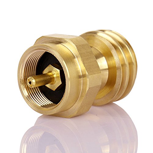DOZYANT 1lb Propane Adapter for Disposable Throwaway Cylinder, 1 lb to 20 lb Propane Tank Adapter,Connector Appliance Desi...