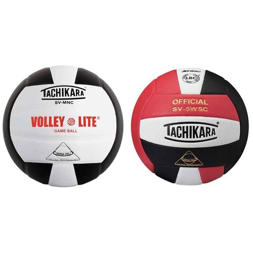 Tachikara Volley-Lite Additional Colors and SV5WC Red, White and Black Volleyballs (EA)