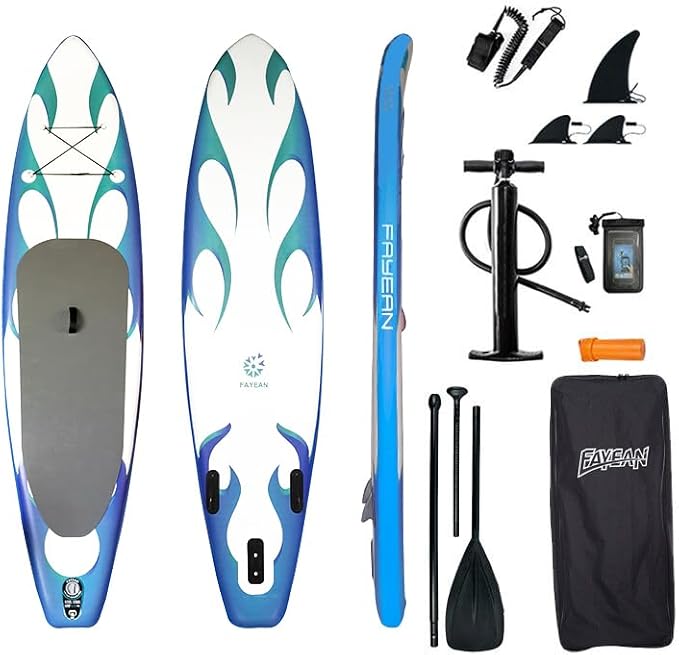 Inflatable Paddle Board,Extra Wide 10.6'/11' Stand Up Paddle Board with Sup Accessories,400lbs Capacity for Family with Sa...