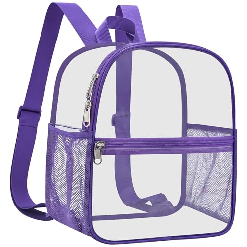 Oraben Small Clear Backpack for Stadium Events Clear Stadium Backpack 12x6x12 Bag Clear Mini Backpack for women Concert Ou...