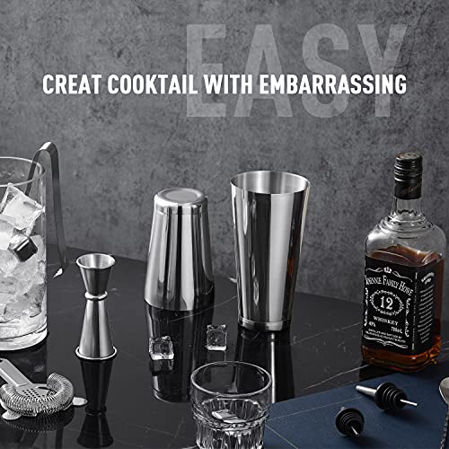 Hyoank Bartender Kit Gift for New Bartender | Professional 25-Piece mixology Bartender kit with Portable Travel Kit Bag | ...