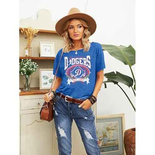 Baseball Shirt for Women Baseball Mom Tshirt Baseball Fan Shirts Baseball Season Game Day Short Sleeve Tee Top