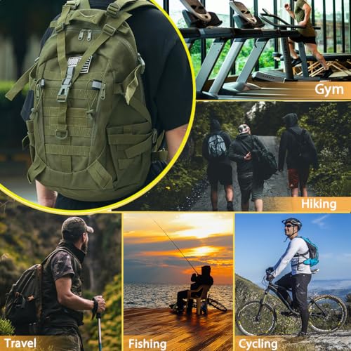 Pickag Tactical Backpack Military Molle Bag Camping Trekking Fishing Gym Traveling Motorcycle Hiking Daypack