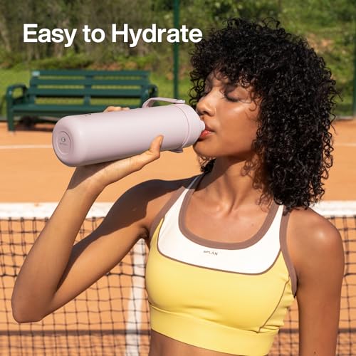 ENCOOL Insulated Water Bottle with Straw Stainless Steel Water Bottle, Leak-Proof, BPA-Free, Double Wall Vacuum Keeps Cold...