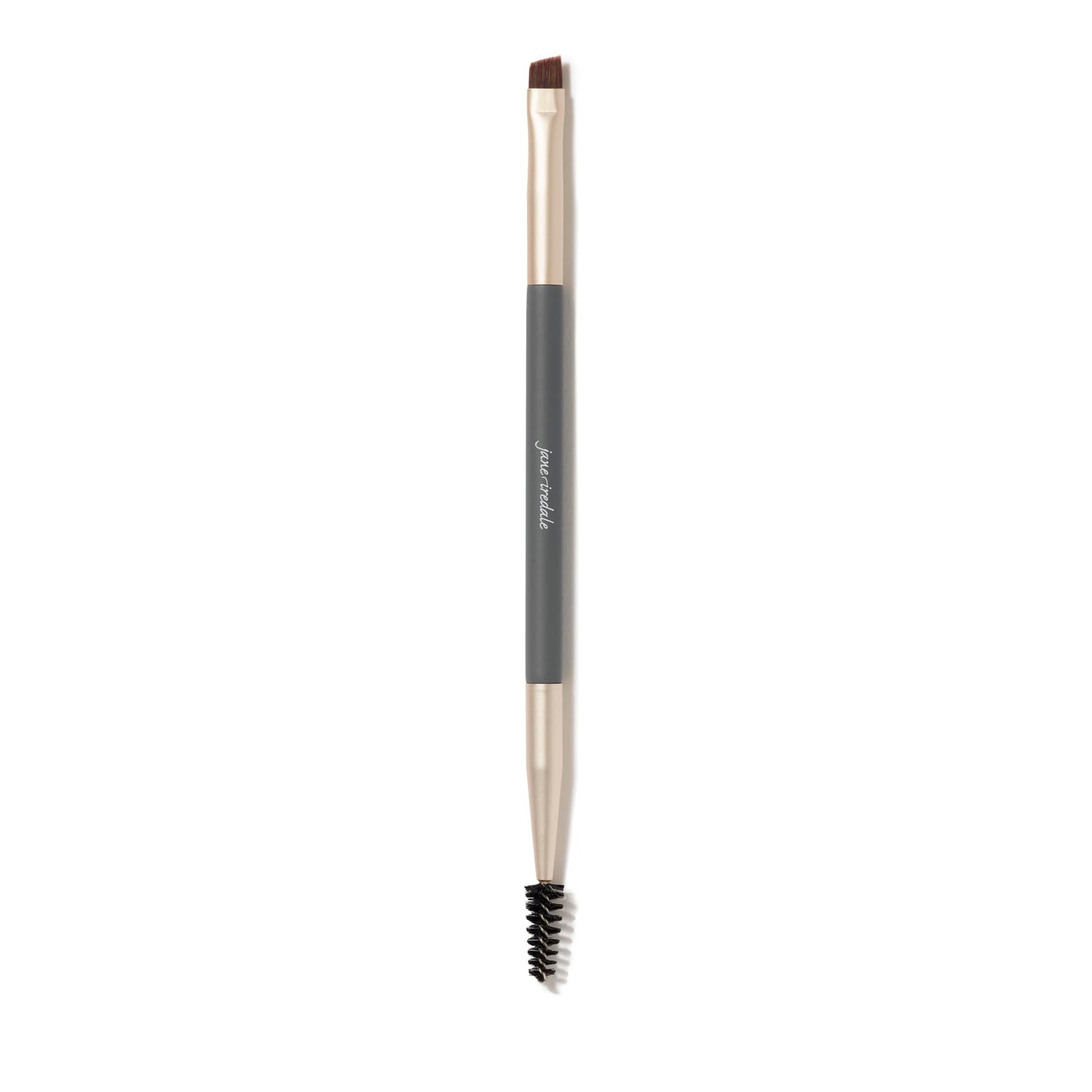 jane iredale Pro Series Eye & Brow Brush, Ultra-Small, Dual-Ended Cosmetic Brush & Spoolie Grooms and Seamlessly Applies Makeup,