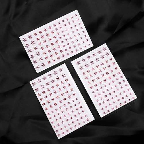 3 Sheets Self Adhesive Face Gems Stickers, Hair Gems Face Jewels Eye Jewels Rhinestones Festival Essentials Rave Accessori...