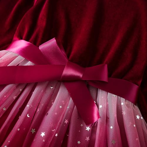 Nileafes Girl Knee-Length Dress Kids Long Sleeve Lace Casual Dresses