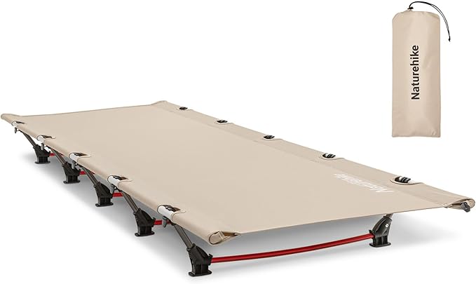 Naturehike Ultralight Camping Cot, Easy to Assemble Folding Tent Cot, Compact & Protable Camping Bed for Camping, Mountain...