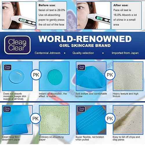 Clean & Clear Oil Control Film, 5 Pack of 60 Sheets (300 Sheets Total)