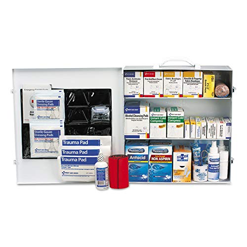 First Aid Only 90575 3-Shelf ANSI B+ and OSHA-Compliant First Aid Kit, 100-150-Person Emergency First Aid Kit for Business...