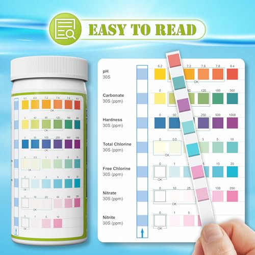LabBestest Aquarium Test Strips - Aquarium Water Test Kit - 150 Fish Tank Testing Strips for Freshwater - Pond Water Teste...