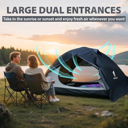 GEERTOP Ultralight 2 Person Backpacking Tent 4 Season Waterproof Camping Tent Double Layer Cold Weather Easy Set Up Tents ...