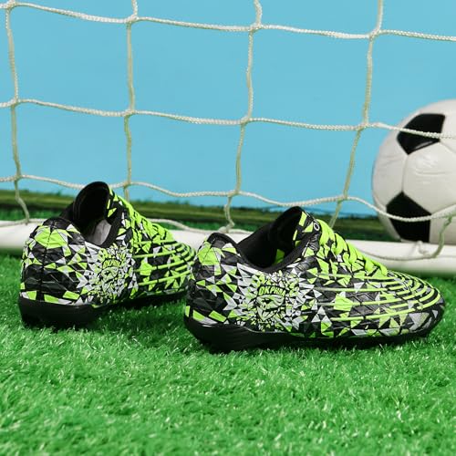 OKPHRA Kids Soccer Cleats Boys Girls Trainning Football Shoes for Little/Big Kid Outdoor Indoor Firm Ground Athletic Turf ...