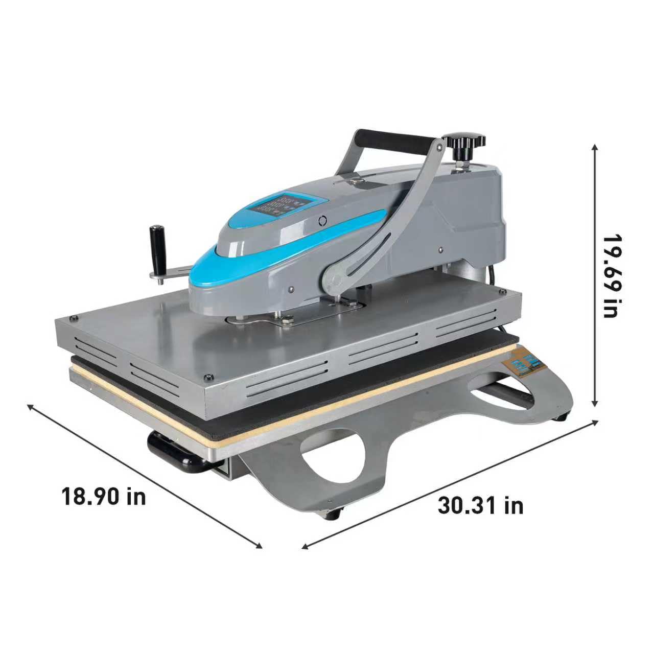 KEIKI 16x24 inch Swing Away Manual Heat Press Machine with LCD Control, Teflon Coated Plate, for Sublimation, T-Shirt Printing, Heat Transfer, and Large Format Custom Printing